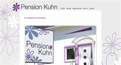 Desktop Screenshot of pension-kuhn.de